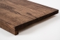 Preview: Window sill Solid Oak with overhang, 20 mm, prime grade, walnut oiled