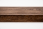 Preview: Window sill Solid Oak with overhang, 20 mm, prime grade, walnut oiled