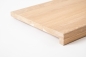 Preview: Window sill Solid Oak with overhang, 20 mm, prime grade, white oiled