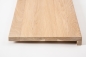 Preview: Window sill Solid Oak with overhang, 20 mm, prime grade, white oiled