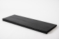 Preview: Window sill Solid Oak with overhang, 20 mm, brushed black laqued RAL9011