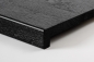 Mobile Preview: Eiche Select Natur DL 20mm gebürstet schwarz lackiert RAL9011 Renovierungsstufe Setzstufe Treppenstufe Trittstufe