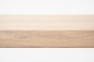 Preview: Window sill Solid Oak with overhang, 20 mm, prime grade, brushed chalked white oiled