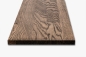 Preview: Wall shelf Solid Oak Hardwood shelf 20 mm, Rustic grade, oiled in tone smoked oak