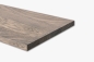 Preview: Wall shelf Solid Oak Hardwood 20 mm, prime grade, graphite oiled
