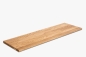 Preview: Wall shelf Solid Oak Hardwood Prime-Nature grade, 20 mm, lacquered