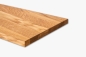 Preview: Wall shelf Solid Oak Hardwood with overhang, Prime Nature grade, 20 mm, natural oiled