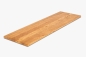 Preview: Wall shelf Solid Oak Hardwood with overhang, Prime Nature grade, 20 mm, natural oiled