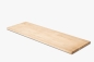 Preview: Wall shelf Solid Oak Hardwood shelf 20 mm, Rustic grade, hard wax natural white