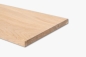 Preview: Wall shelf Solid Oak Hardwood step with overhang, 20 mm, Rustic grade, white oiled