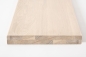 Preview: Stair tread Solid Oak Hardwood , Select nature grade, 40 mm, chalked white oiled