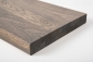 Preview: Stair tread Solid Oak Hardwoods, Select nature grade, 40 mm, graphite oiled