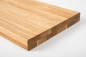 Preview: Stair tread Solid Oak Hardwood , Select nature grade, 40 mm, Hard wax oil nature