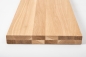Mobile Preview: Stair tread Solid Oak Hardwood , Select nature grade, 40 mm, Hard wax oil nature white