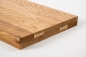 Preview: Stair tread Solid Oak Hardwood , Select nature grade, 40 mm, lacquered