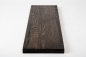Preview: Stair tread Solid Oak Hardwood , Select nature grade, 40 mm, black oiled