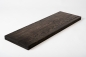 Preview: Stair tread Solid Oak Hardwood , Select nature grade, 40 mm, black oiled