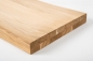 Preview: Stair tread, Solid Oak Hardwood Select nature grade, 40 mm, unfinished