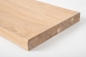 Preview: Stair tread Solid Oak Hardwood, Select nature grade, 40 mm, white oiled