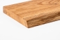 Preview: Solid wood board, shelf board, wall shelf with tree edge 40mm naturally oiled