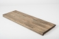 Mobile Preview: Stair tread Solid Ash with overhang 20 mm Prime-Nature grade, graphite oiled