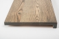 Preview: Window sill Solid Ash with overhang 20 mm Prime-Nature grade graphite oiled