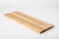 Preview: Window sill Solid Ash with overhang 20 mm Prime-Nature grade, hard wax oil nature
