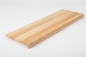 Preview: Stair tread Solid Ash with overhang 20 mm Prime-Nature grade, hard wax oil nature