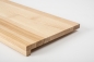 Preview: Stair tread Solid Ash with overhang 20 mm Prime-Nature grade, hard wax oil nature white