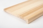 Preview: Stair tread Solid Ash with overhang 20 mm Prime-Nature grade, hard wax oil nature white