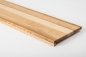 Preview: Stair tread Solid Ash with overhang 20 mm Prime-Nature grade, lacquered