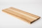 Preview: Stair tread Solid Ash with overhang 20 mm Prime-Nature grade, lacquered