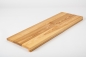 Preview: Solid Ash stair with owerhang 20 mm Prime-Nature grade, nature oiled