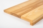 Preview: Solid Ash stair with owerhang 20 mm Prime-Nature grade, nature oiled