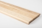 Preview: Stair tread Solid Ash with overhang 20 mm Prime-Nature grade, brushed untreated