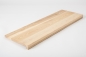 Preview: Stair tread Solid Ash with overhang 20 mm Prime-Nature grade, brushed untreated