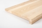 Preview: Stair tread Solid Ash with overhang 20 mm Prime-Nature grade, unfinished