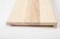 Preview: Window sill Solid Ash with overhang 20 mm Prime-Nature grade white oiled