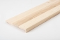 Preview: Stair tread Solid Ash with overhang 20 mm Prime-Nature grade, white oiled