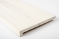 Preview: Stair tread Solid Ash 20 mm Prime-Nature grade, brushed chalked white oiled