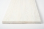 Preview: Wall Shelf Solid Ash 20 mm Prime-Nature grade, brushed chalked white oiled