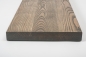 Preview: Stair tread Solid Ash Hardwood, prime grade, 40 mm, graphite oiled