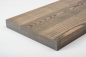 Preview: Stair tread Solid Ash Hardwood, prime grade, 40 mm, graphite oiled