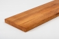 Preview: Stair tread Solid Ash Hardwood , prime grade, 40 mm, cherry oiled