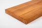 Preview: Stair tread Solid Ash Hardwood , prime grade, 40 mm, cherry oiled