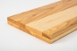 Preview: Stair tread Solid Ash Hardwood , prime grade, 40 mm, nature oiled