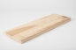 Preview: Stair tread Solid Ash Hardwood , prime grade, 40 mm, white oiled