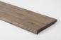 Preview: Window sill Solid Ash Hardwood with overhang Rustic grade 20 mm graphite oiled