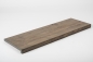 Preview: Window sill Solid Ash Hardwood with overhang Rustic grade 20 mm graphite oiled