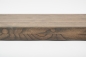 Preview: Window sill Solid Ash Hardwood with overhang Rustic grade 20 mm graphite oiled